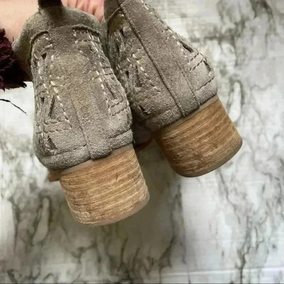 Jeffrey Campbell Taggart Suede‎ Cutout Ankle Booties - Picture 5 of 9